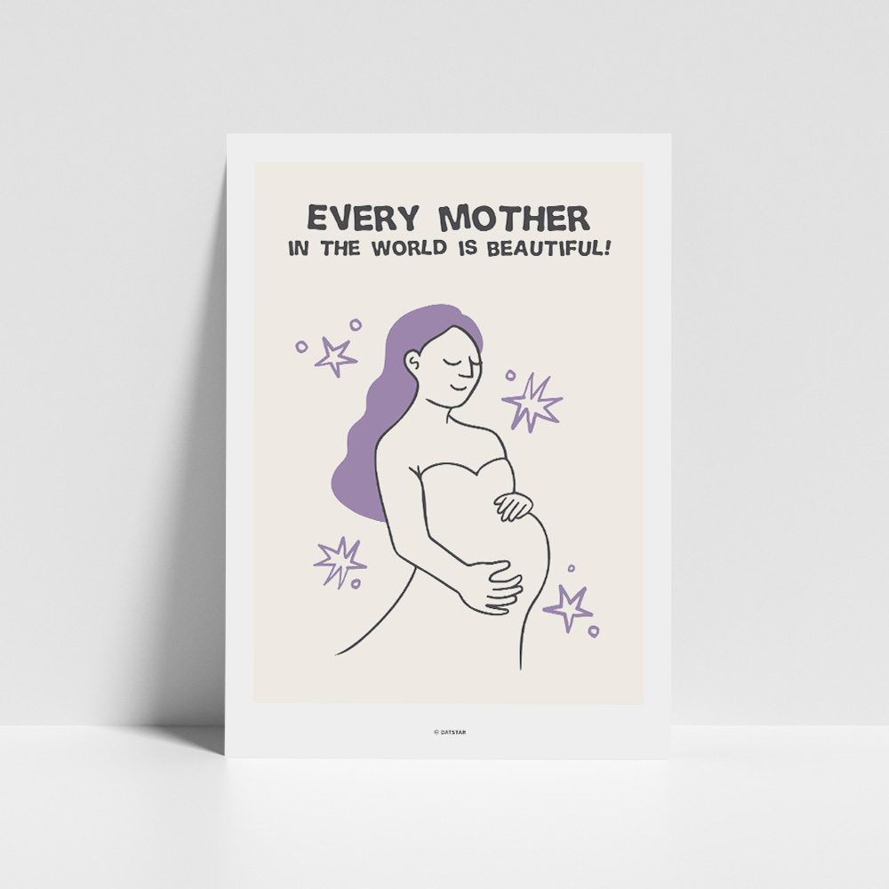 엄마들은 아름답다 일러스트 포스터 액자